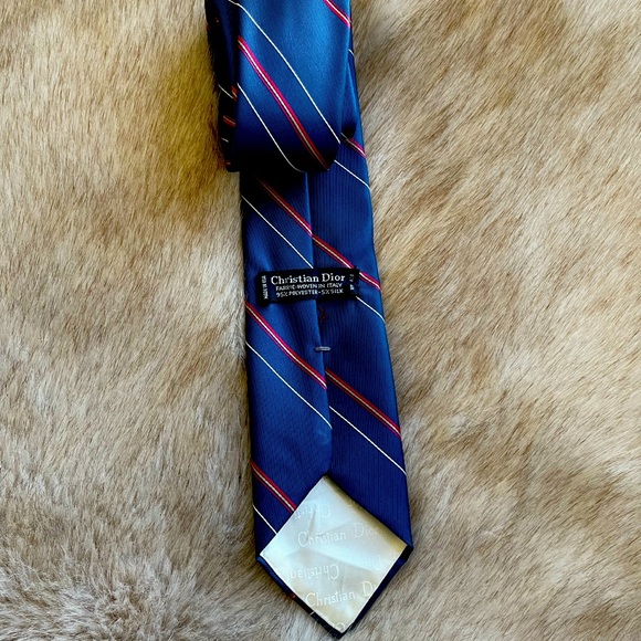 Christian Dior Tie Blue in Color - Picture 3 of 4